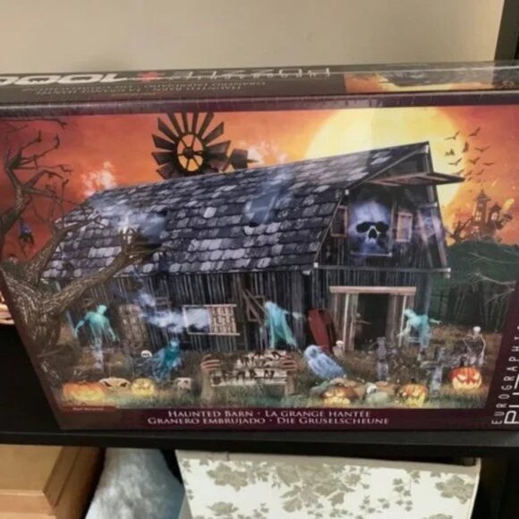 Eurographics Haunted Barn 1000pc jigsaw puzzle - Picture 1 of 5